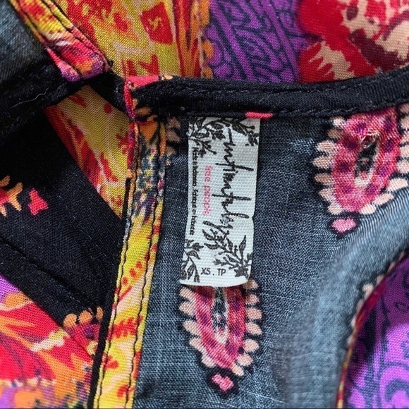 Free People intimately Rendezvous Girl slip dress black purple size xs - Picture 9 of 11